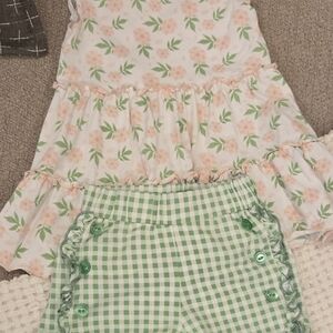 Serendipity Floral and Gingham Dress Set